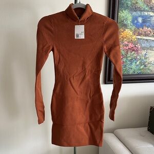 🆕 NWT Forever 21 Long-Sleeve Turtleneck Bodycon Dress